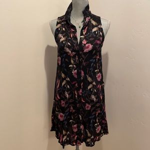 Mossimo floral sleeveless shirt dress